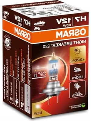 Die Grup Osram Night Breaker Ampul, %150 Daha Fazla Işık