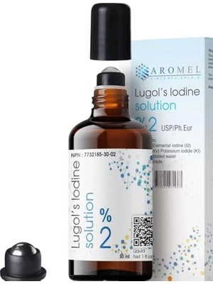 Die Grup Iyot Kafesi Lügol Yüzde Iki 30 ml Sürülebilir Roll-On Başlıklı Cam Şişe