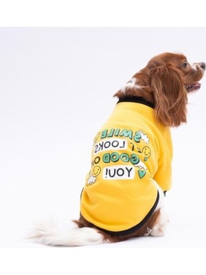 Die Grup Polarlı Küçük Irk Köpek Sweatshirtü - Yellow Loviisa, M Beden