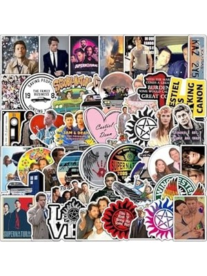 Die Grup Supernatural Dizisi Seri 1 Macbook Notebook Tablet Telefon Ajanda Laptop Defter Sticker Seti