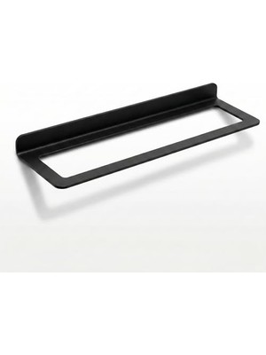 Die Grup Duvara Monte Metal Şarap Rafı Tekli Şişe Tutucu, 13,4 Inç x 3,3 Inç (34 x 8,5 Cm) Modern Yüzen Şarap Ekranı, Mutfak, Bar ve Yemek Odası Için Yerden Tasarruf Sağlayan Siyah Çelik Şarap Şişesi