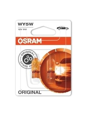 Die Grup Osram 12V 5W Dipsiz T10 Turuncu Park Ampulü (2 Adet)