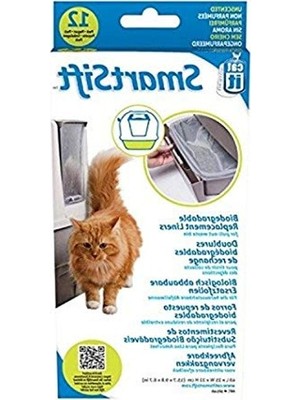 Die Grup Biyolojik Çözünebilen Kedi Tuvaleti Altlığı, 12'li Paket, 40 x 25 x 22 cm