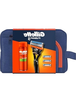 Die Grup Gillette Fusion H+4 & Fusion Jel 200 ml & Çanta