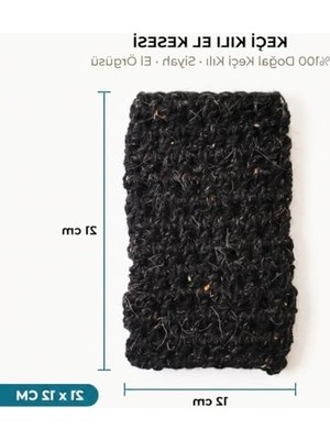 Die Grup Doğal Keçi Kılı Banyo Kesesi, El Dokuması Vücut Lifi ile Peeling