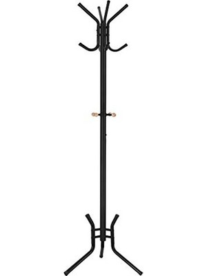 Die Grup Siyah Renkli Metal Elbise Askısı, Yaklaşık 176 cm Yükseklik