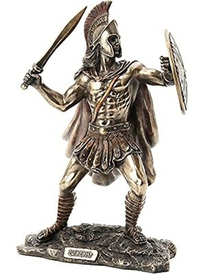 Die Grup Bronz Reçine Heykel, Yunan Kahramanı Soğuk Döküm, 8 1/8" Uzunlukta