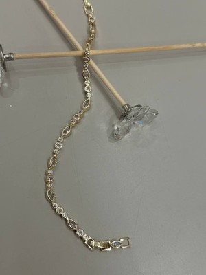 Vip Çelik Gold Renk Zirkon Taşlı Bileklik
