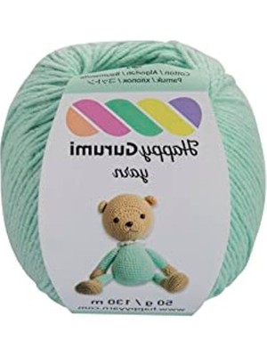Die Grup Amigurumi Örgü Ipi, 50GR 130M Mint Renk ile Yaratıcı Projeler Için