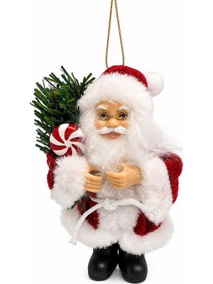 BeySüS Yılbaşı Ağacı Süsü Kırmızı Noel Baba 13 cm