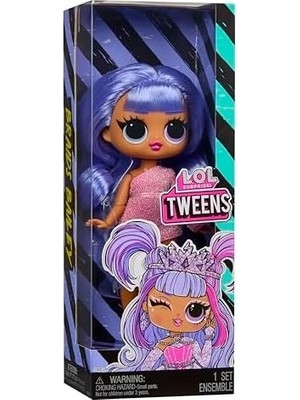 SBN - Store Mgae Surprise Tweens Bailey Bebek, Pembe Kıyafet, Lila Saç, Plastik, 16.5 cm