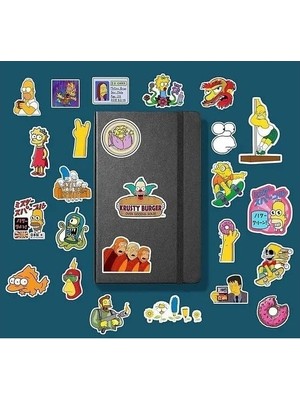 SBN - Store The Simpsons Sticker Paketi/bullet Journal Defter Çıkartma Ajanda Laptop Etiket