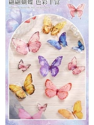 SBN - Store Kolbi 6 Sayfa 118 Adet Şeffaf Kelebek Bullet Journal Laptop Ajanda Planlayıcı