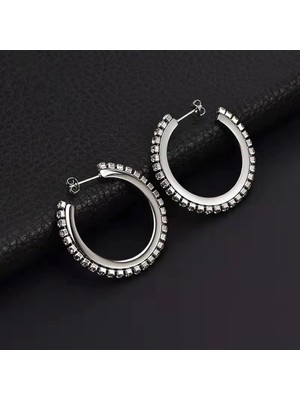 Lee Cooper LC.E.01296.330 Zirkon 26MM Kadın Küpe