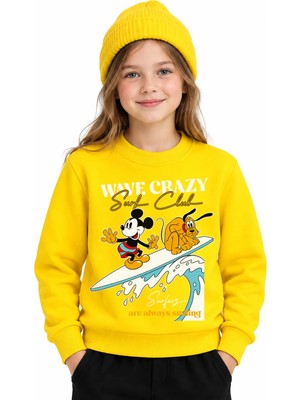 Book OrBook Mickey Surf Club Sweatshirt Kız Çocuk (CSW125)