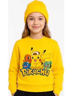 Book OrBook Pikachu And Friends Sweatshirt Kız Çocuk (CSW108)