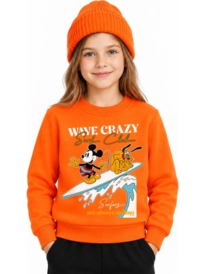 Book OrBook Mickey Surf Club Sweatshirt Kız Çocuk (CSW125)