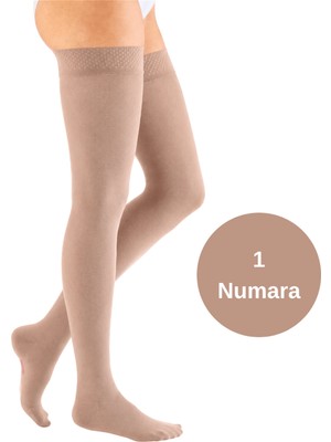 Mabelme Store Mediven Cotton Dizüstü Varis Çorabı - Ccl2 - Burnu Kapalı - Kaşmir - 1 Numara - Kısa (Petite)