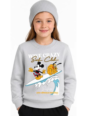 Book OrBook Mickey Surf Club Sweatshirt Kız Çocuk (CSW125)