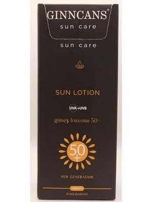 SBN - Store Cosmetıc & Cosmetıcs By Gınncans Sun Güneş Koruyucu Krem Spf+50++ Uva+Uvb Koruyucu Losyon Hassas Ciltler Için 150ML