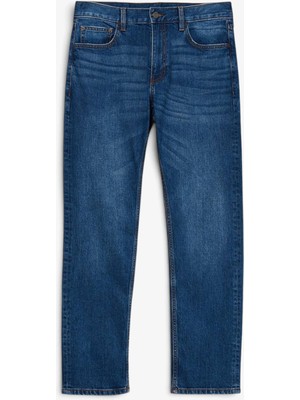 Sisley Pamuk Karışımlı Regular Fit Denim Pantolon Erkek Yeşil Pantolon - 325A4MCPSE02I