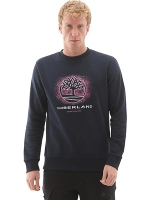 Timberland Front Seasonal Tree Logo Graphic Crewnec