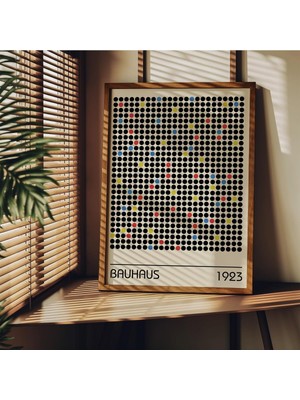 Bauhaus Çerçevesiz Poster, Modern Dekoratif Çerçevesiz Poster, Tablo, Bauhaus-3, 30 x 40
