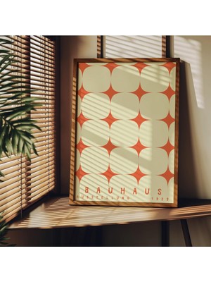 Bauhaus Çerçevesiz Poster, Modern Dekoratif Çerçevesiz Poster, Tablo, Bauhaus-9, 21 x 30