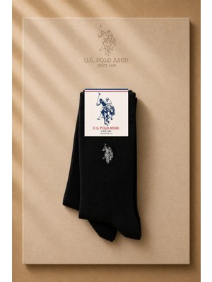 U.s. Polo Assn. Erkek 2'li Paket Çorap Siyah