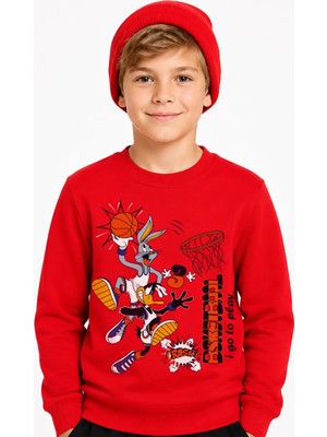 Book OrBook Bugs Bunny Basketbol Sweatshirt Erkek Çocuk (ECSW123)