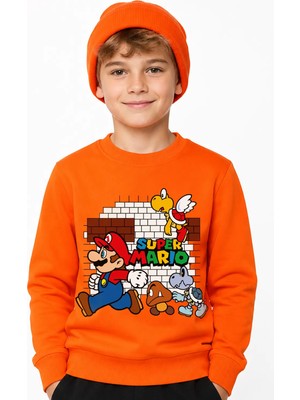 Book OrBook Mario Bricks Sweatshirt Erkek Çocuk (ECSW130)