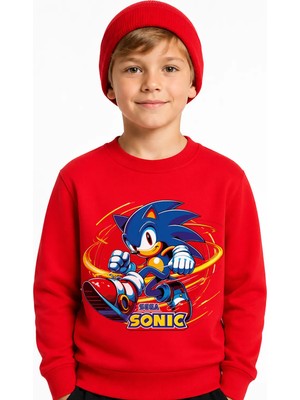 Book OrBook Sonic Sega Sweatshirt Erkek Çocuk (ECSW117)
