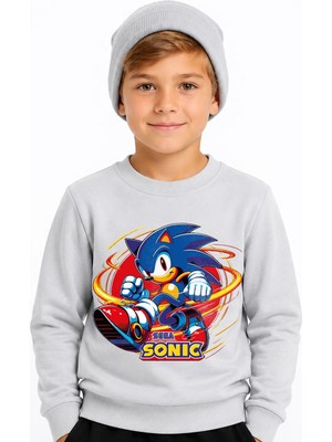 Book OrBook Sonic Sega Sweatshirt Erkek Çocuk (ECSW117)