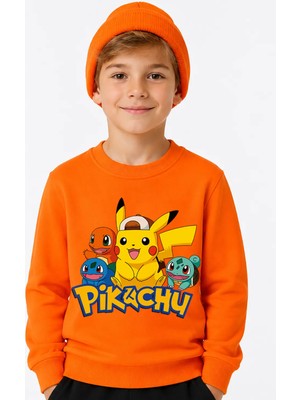 Book OrBook Pikachu And Friends Sweatshirt Erkek Çocuk (ECSW108)