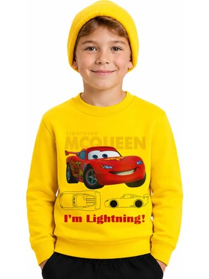 Book OrBook Şimşek Mcqueen Sweatshirt Erkek Çocuk (ECSW115)