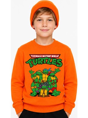 Book OrBook Ninja Kaplumbağalar Sweatshirt Erkek Çocuk (ECSW120)