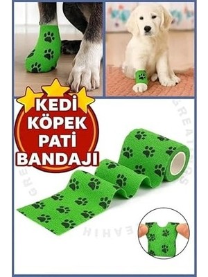 SBN - Store Octacare Su Geçirmez Kendinden Yapışkanlı Kedi & Köpek Pati Bandajı – Ayak Koruyucu Bandaj Ayakkabısı 2 Adet Yeşil
