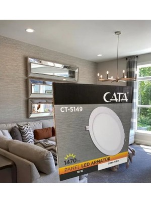 Cata 18 Watt Panel LED CT-5169 Beyaz Isik Alüminyum Kasa