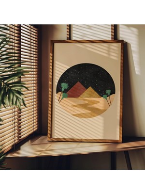 Boho Style Çerçevesiz Poster, Modern Dekoratif Çerçevesiz Poster, Tablo, Bohostyle-3, 40 x 50
