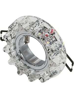 Cata Beyaz LED Çerçeveli Karanfil Kristal Cam Spot CT-6595