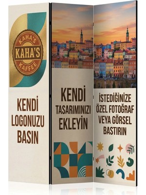 Stella Store Kişiye Özel Kanvas Paravan 3 Kanat