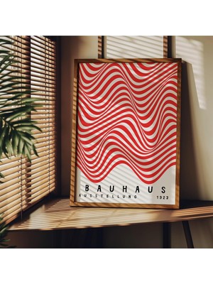 Bauhaus Çerçevesiz Poster, Modern Dekoratif Çerçevesiz Poster, Tablo, Bauhaus-8, 30 x 40
