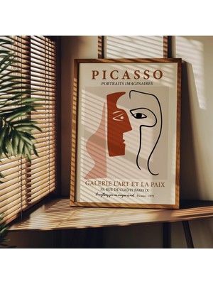 Picasso Çerçevesiz Poster, Modern Dekoratif Çerçevesiz Poster, Tablo, Picasso-1, 30 x 40