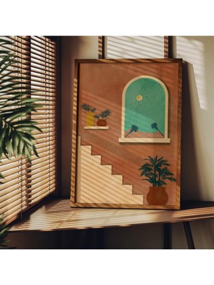 Boho Style Çerçevesiz Poster, Modern Dekoratif Çerçevesiz Poster, Tablo, Bohostyle-2, 21 x 30