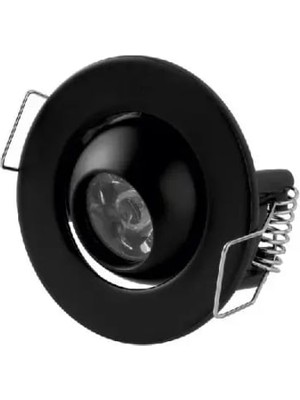 1W Hareketli Power LED Yildiz Spot Siyah CT-5268 Beyaz Isik Cata