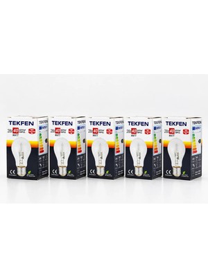 Tekfen Halojen Ampul Şeffaf Dim Edilebilir 28W=40W