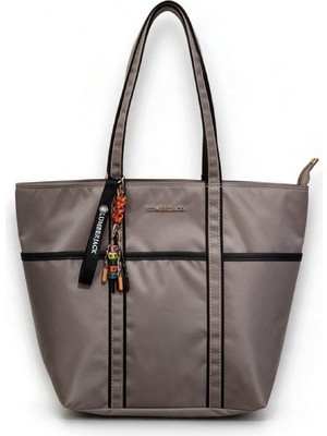 Lumberjack 6W Tex Seri Shopper 6pr 30X27X9 Kol Vizon Kadın Çanta