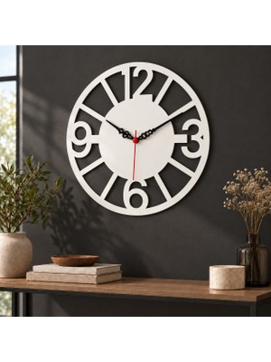 ReklamX 🕐 Dekoratif Mdf Duvar Saati – 30X30 cm