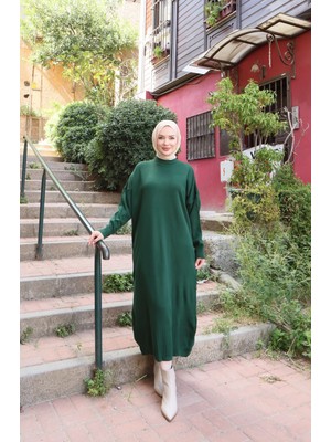 Pike Örgülü Triko Elbise
