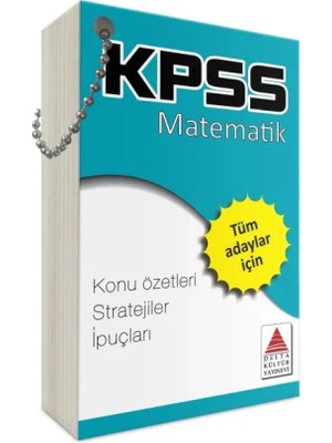 Mabelme Store Delta Kültür Kpss Matematik Strateji Kartları